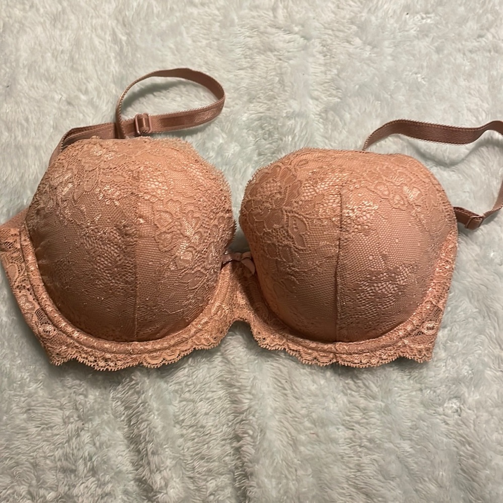 Victoria’s Secret Rose Nude Lace Bras 32DD